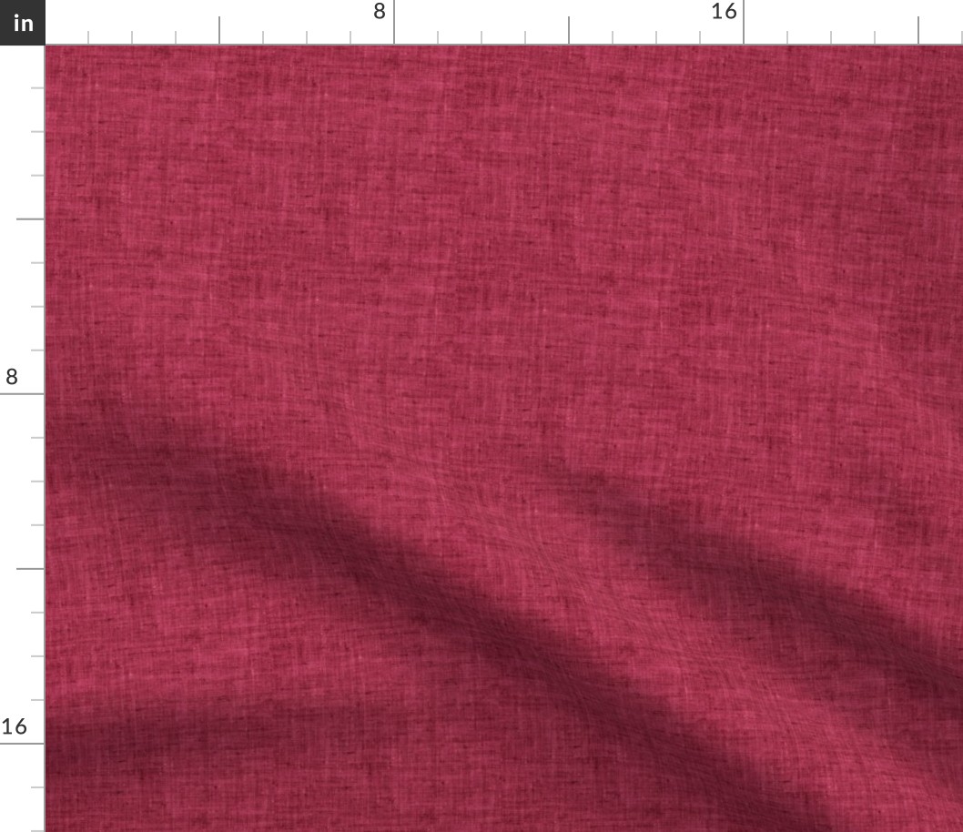 Solid Raspberry Linen (