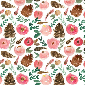 woodland florals - medium 