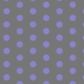 big polka lavender on gray