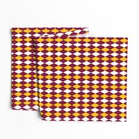 Maroon Gold Argyle School Colors