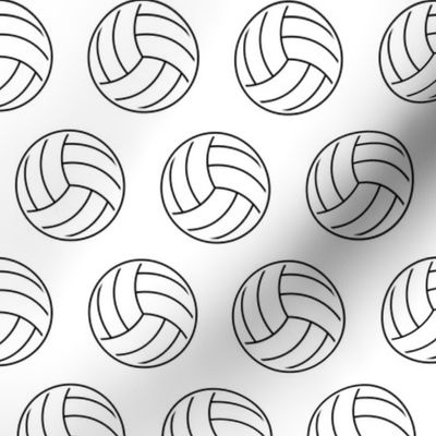 Volleyball Icons Print Pattern