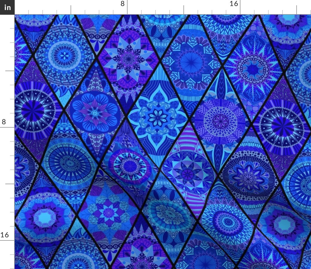 Diamond Mandalas--Royal Blue