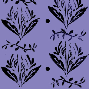 cala lily - stamps dots - purple