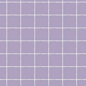 small lavender windowpane check