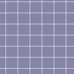 small periwinkle windowpane check