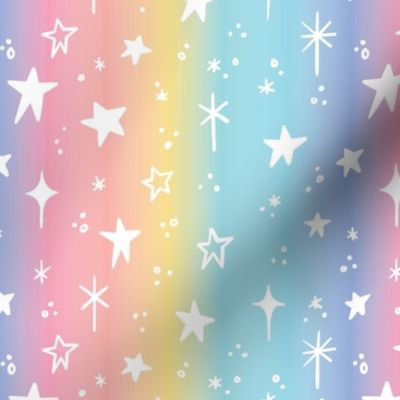 Rainbow Ombre Star