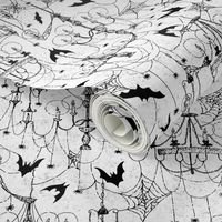 Creepy Gothic Bats and Spiderweb Chandeliers 
