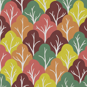 forest for the trees - autumnal linen