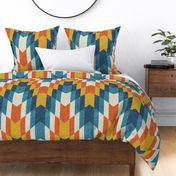 Tribal Texture Pattern 1 Ocean Sunset - large scale