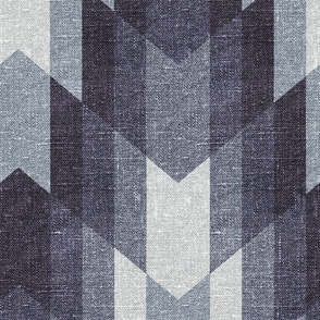 Tribal Texture Pattern 1 Blue Steel - large scale