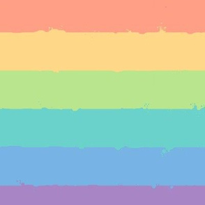 Distressed Pastel Rainbow Flatitude