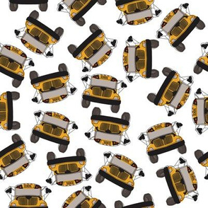 Scattered School Bus Fronts