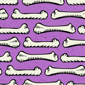 Halloween Bone Coordinate on Purple