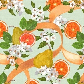 Springtime Citrus and Pears 