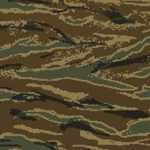 Digital Tiger Stripe Woodland Camo