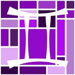 Gemini Color Block Purple