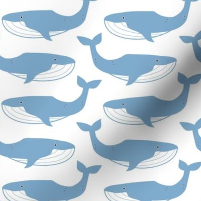 little creatures_nautical whales blue