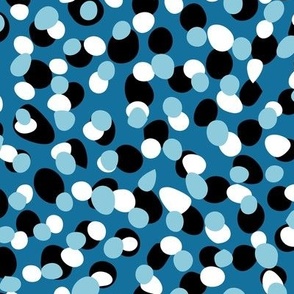 Blue / Black / White dots