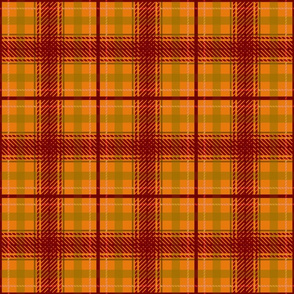 FALL PLAID RUST RED and GOLD