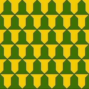 vairy, vert and or (green and yellow)