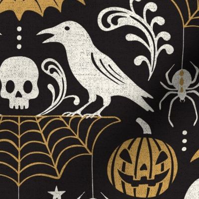 All Hallows' Eve - Black & Gold Large Scale