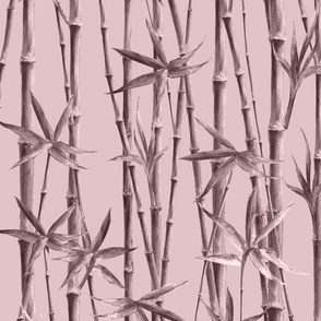 pink and grey bamboo pattern