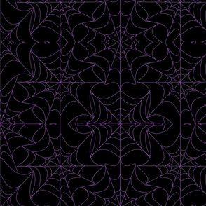 Spider Web//Gothic//Halloween//Black and Purple