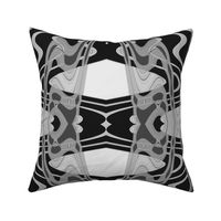 Black and White - Geometric Abstract