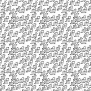 Gray-scale Cats Repeating