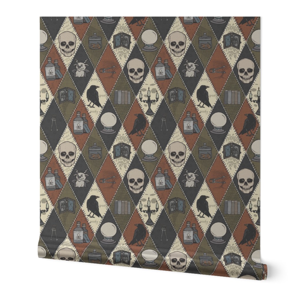 Retro Gothic Halloween Patchwork 