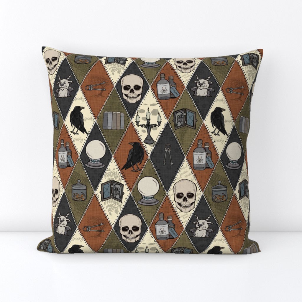 Retro Gothic Halloween Patchwork 