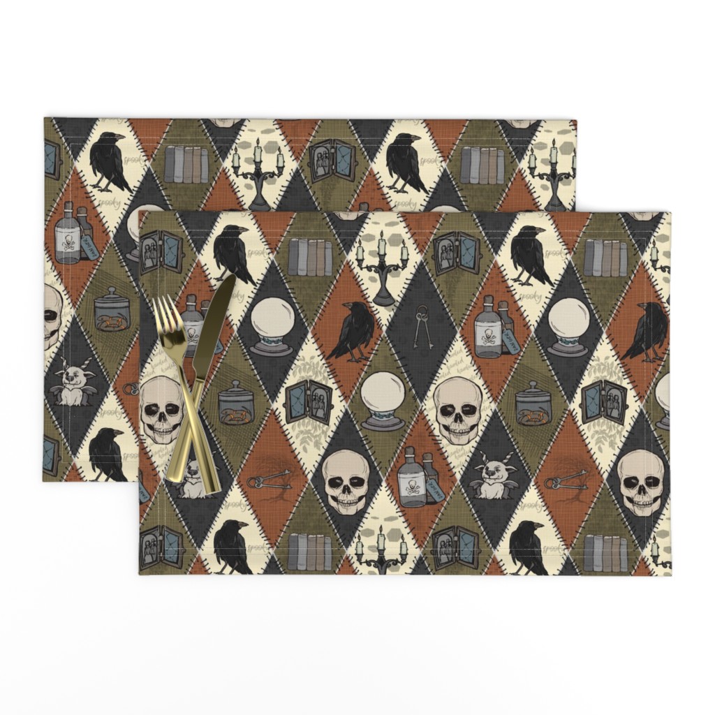 Retro Gothic Halloween Patchwork 