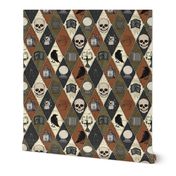 Retro Gothic Halloween Patchwork 