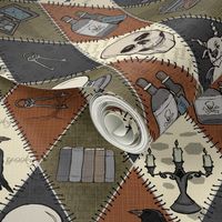 Retro Gothic Halloween Patchwork 