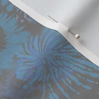 8x11-Inch Repeat of Blue Gray Tie Dye in Half-Drop