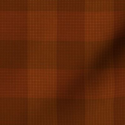 Classic Brown Checkered Squares Plaid Pattern (Large Scale)
