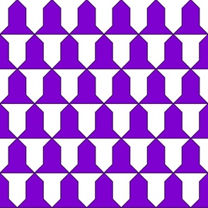 vairy, purpure and argent (purple and white)