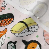 kawaii kitty sushi - small scale