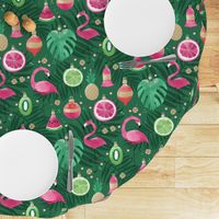 Tropical Flamingo Christmas Ornaments