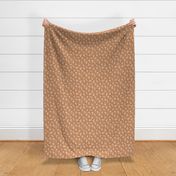 Minimal autumn leaves delicate petals garden sweet baby nursery neutral boho design caramel brown