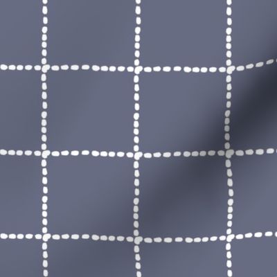 pewter windowpane check