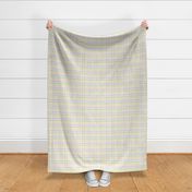 Criss Cross Polka Dot Stripes in Pastel Yellow Lavender Purple and Mint Green