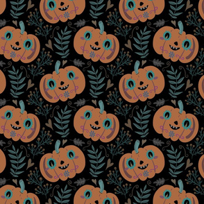 halloween pumpkins orange