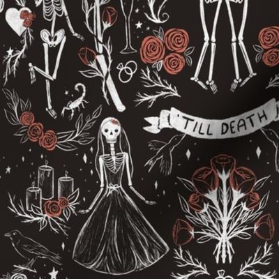 'Till Death Do Us Part - Red - Gothic Halloween