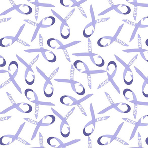 large scale hope ribbon scattered periwinkle