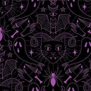 Cataclysm purple on black