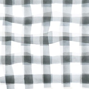 Large / Checkered Windowpane in Smokey Gray