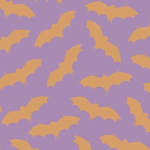 Halloween Bats in Orange and Purple - Large