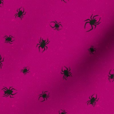 Belladonna Spooky Spiders on pink