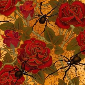 Gothic web of roses